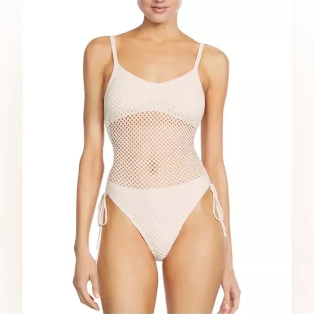 Robin Piccone Pua Mesh One Piece Swimsuit